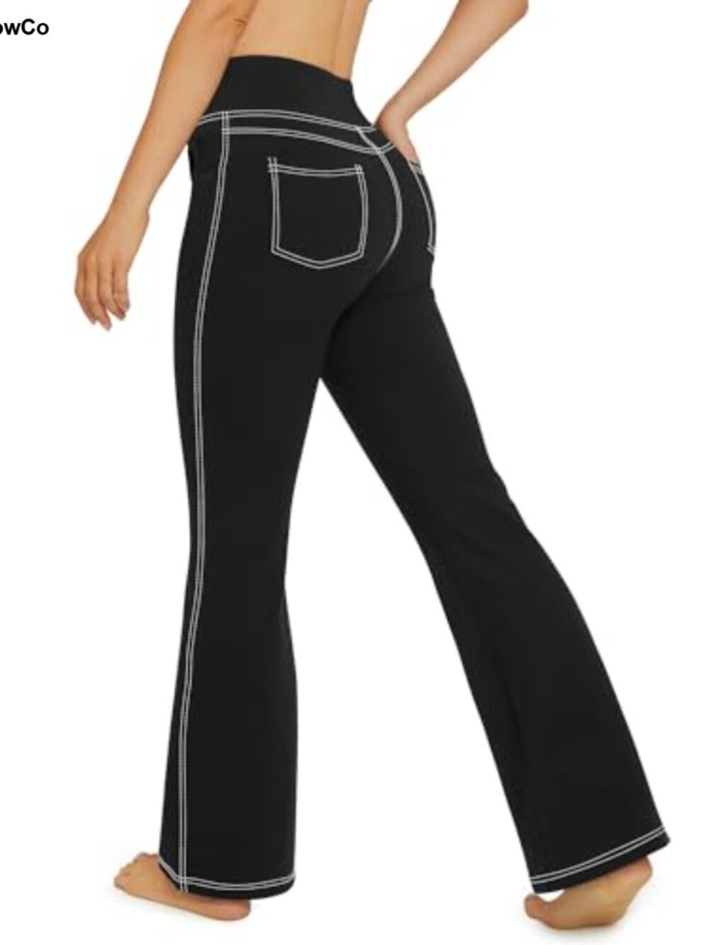 Bootcut Yoga Pants Flare Leggings High Waist 4 Pockets Stretch